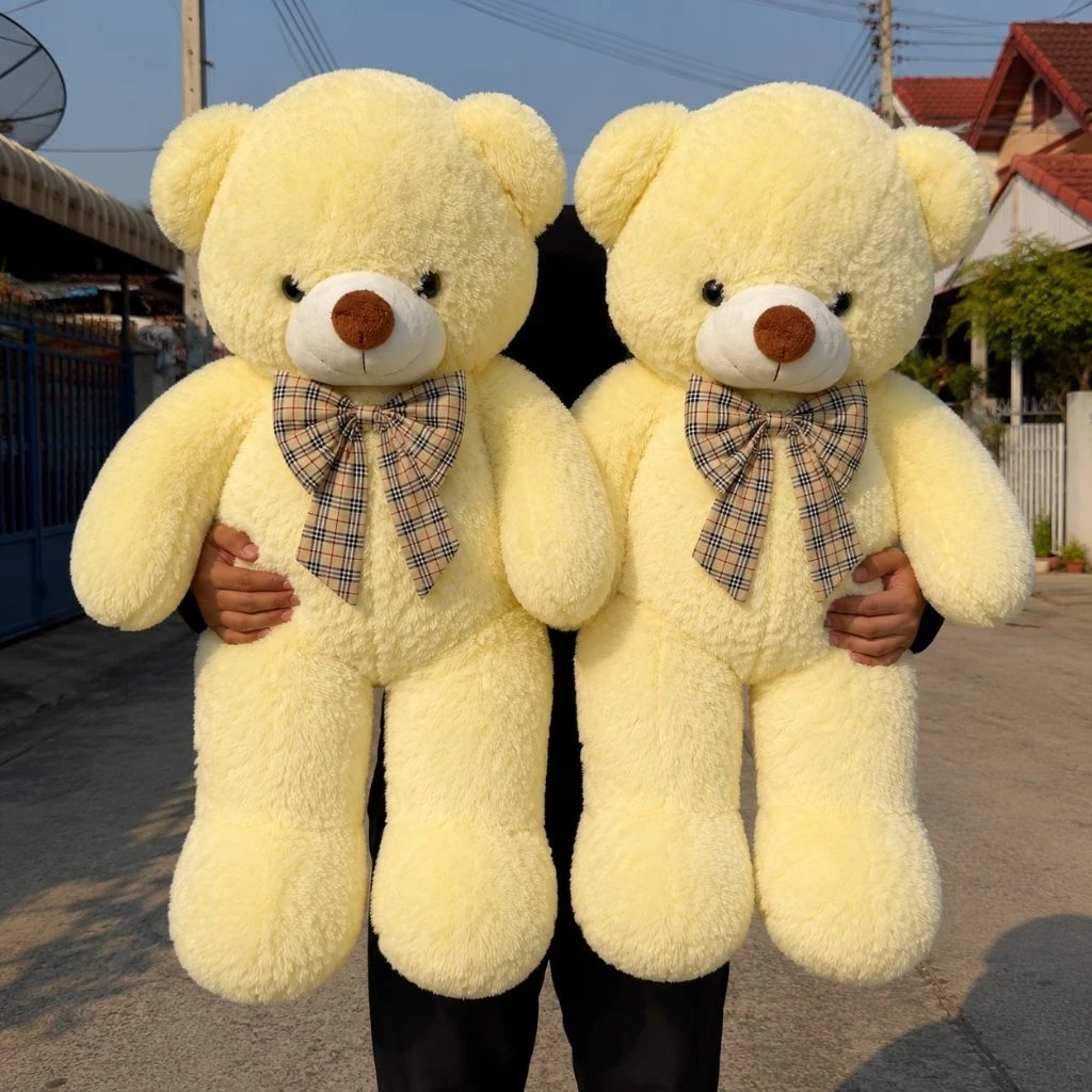 [ส่งด่วน]💖ตุ๊กตาหมีตัวใหญ่100-110เซน🐻งานพรีเมียม✅️ขนฟูนุ่ม ใยนิ่ม🥰(เขียนอวยพรฟรี) ของขวัญเซอร์ไพรส์แฟน รับปริญญาปัจฉิม