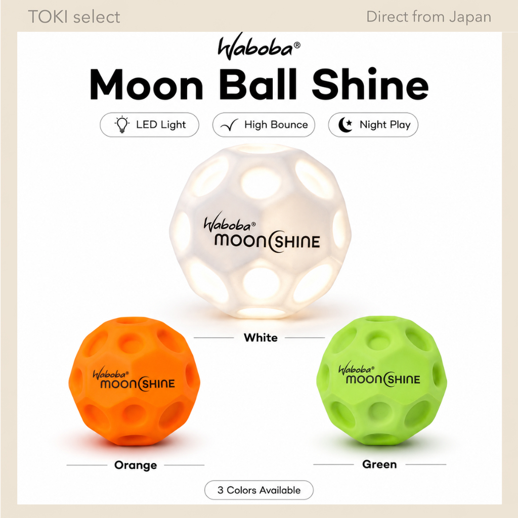 Waboba Moon Ball Shine LED High Bounce Ball Light Up Outdoor Toy Glow Ball
