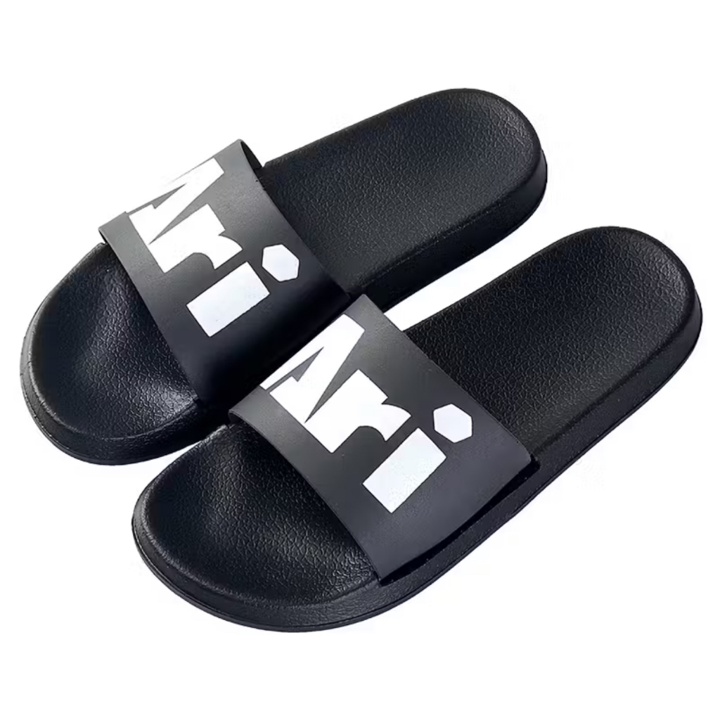 (สินค้าเด็ก) ARI KIDS SLIDE SANDALS - BLACK/WHITE (AFW0011-01) รองเท้าแตะ เด็ก อาริ SANDALS สีดำ