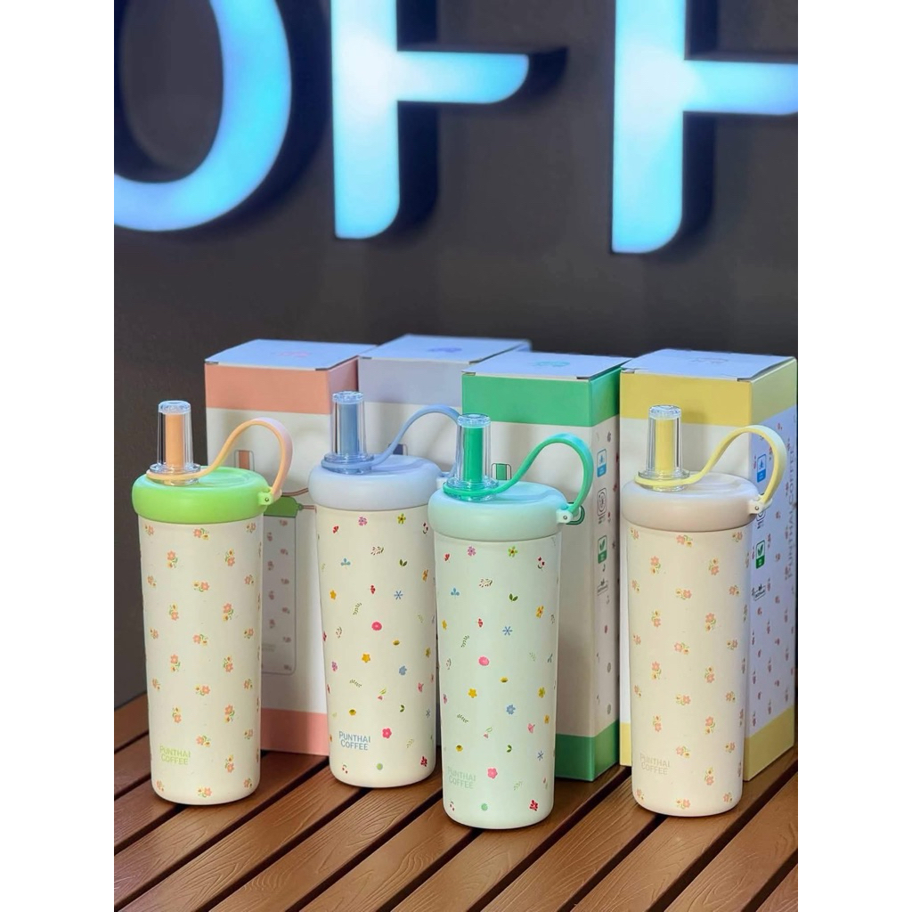 แก้วเก็บความ​เย็น​พันธุ์​ไทย​ Punthai Floral 730 ml