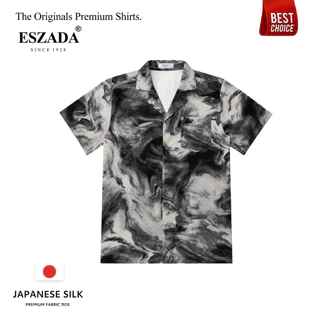 เสื้อฮาวายพรีเมียมผ้าไหมญี่ปุ่นลาย ไลก้า (H265) Eszada-the Original Premium Hawiian Shirt Made of Japanese Silk.