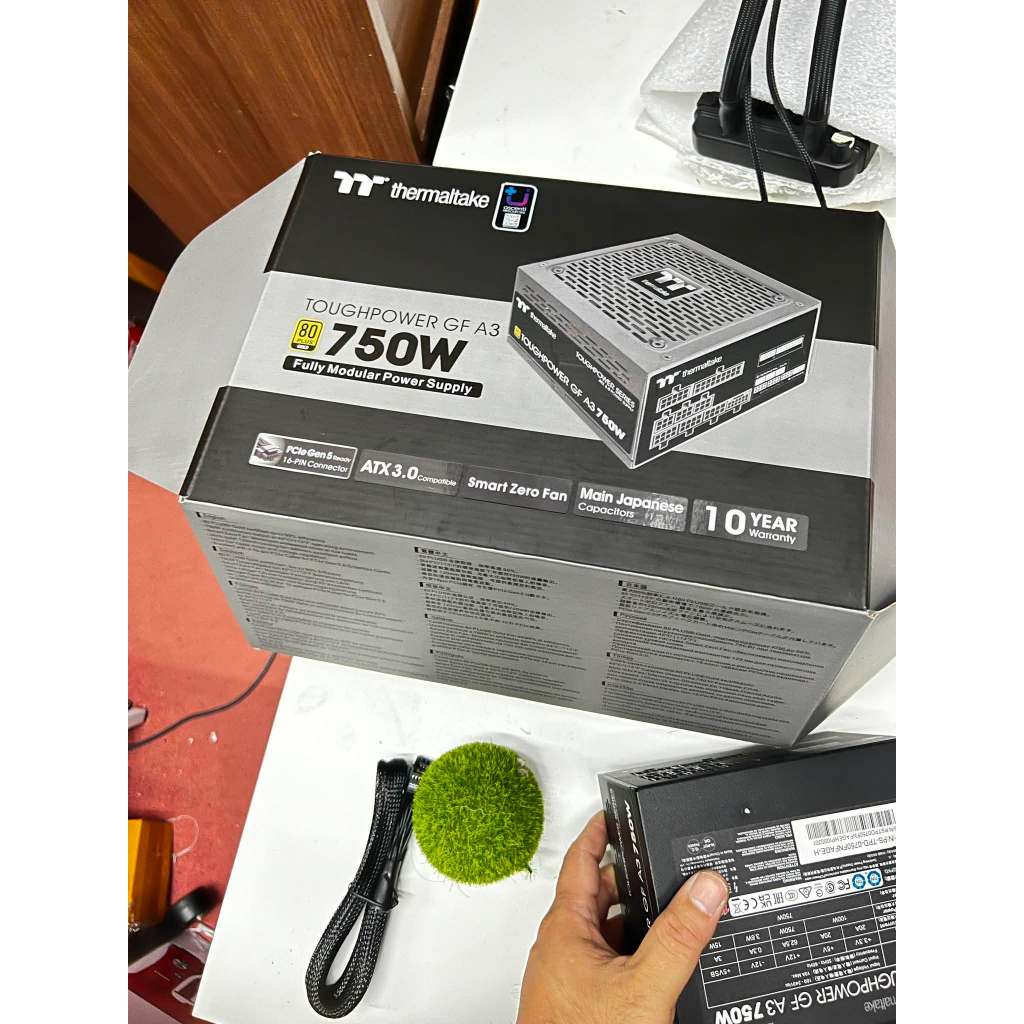 POWER SUPPLY (อุปกรณ์จ่ายไฟ) THERMALTAKE TOUGHPOWER GF A3 Gold 750W  ครบกล่อง ประกันเหลือ