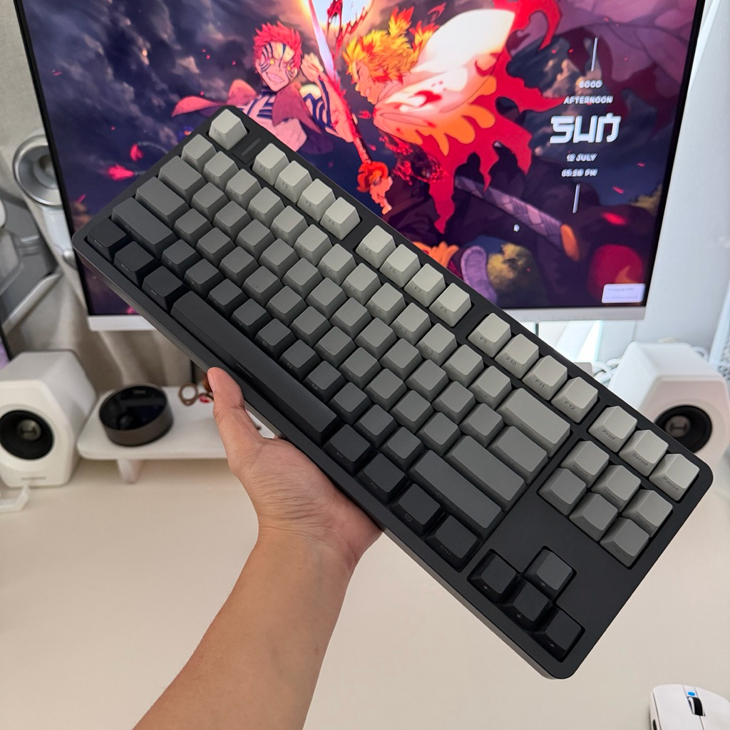 [ปล่อยต่อ] คีย์บอร์ด Mechanical FURYCUBE G87 แบบมีสาย คีย์แคปไฟลอด ไฟRGB