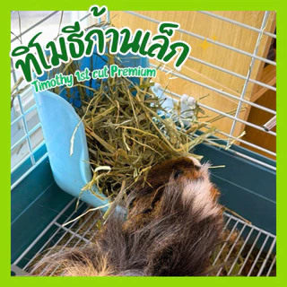 Rabbithill หญ้าทิมโมธี สแตนดาร์ด Timothy ก้านเล็ก เส้นกรอบ (คล้ายมารุคัง) ร่อนฝุ่น 1kg. หญ้ากระต่ายแกสบี้กรอบไม่แข็ง