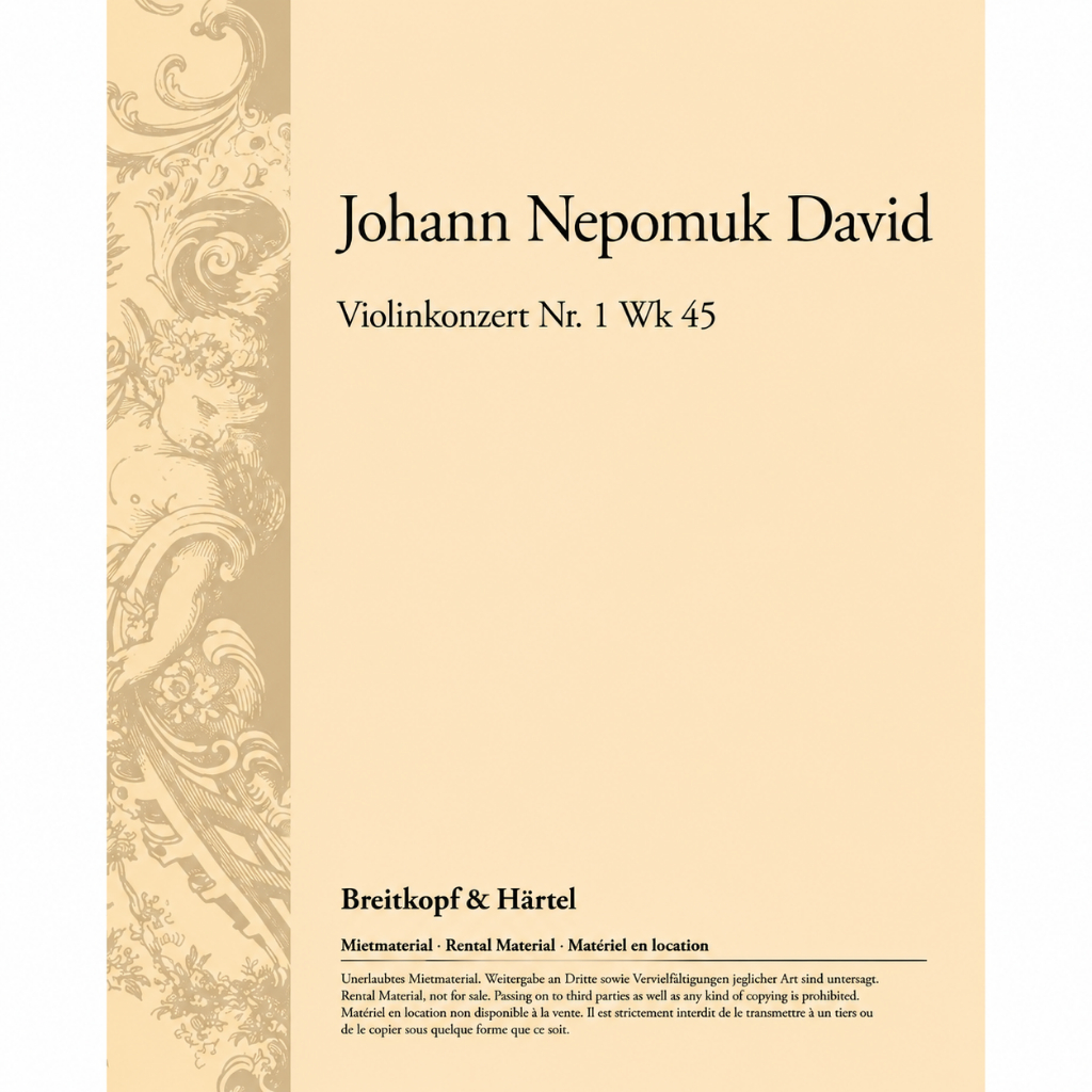 Violinkonzert Nr. 1 Wk 45 (EB6207)