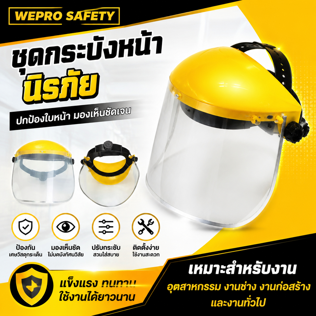 หน้ากากนิรภัยกันสะเก็ด PVC YAMADA รุ่น YMD-036
