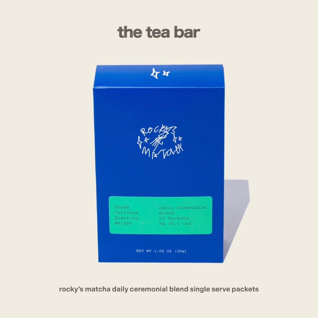 ROCKY'S MATCHA daily ceremonial blend single serve packets