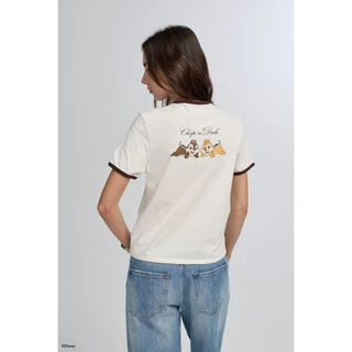 CC DOUBLE O CHIP ‘N DALE VINTAGE RINGER TEE ผู้หญิง เสื้อยืดริงเกอร์วินเทจ Chip ‘n Dale รุ่น O26WGWA168 (AW26 #A2)
