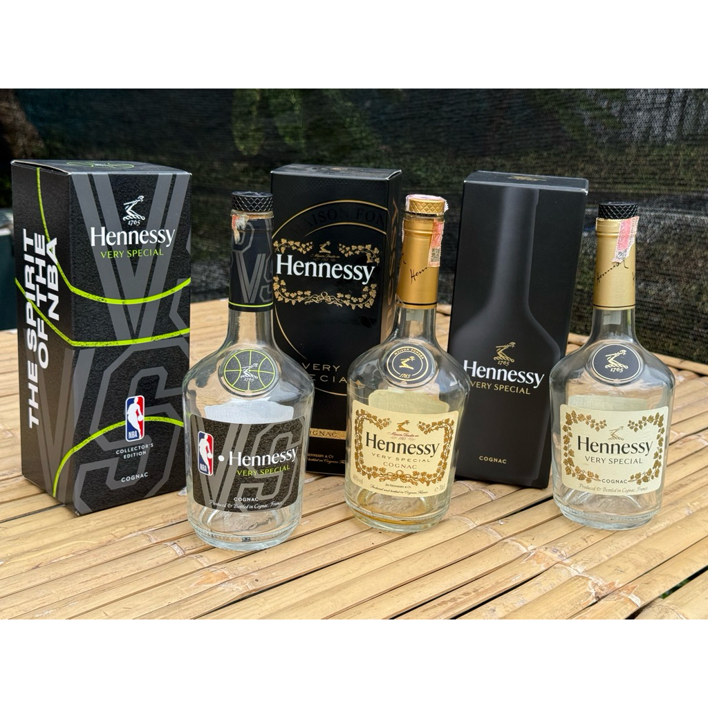 ขวดเหล้าเปล่า Hennessy VS 3 รุ่น สวยหรู พรีเมี่ยม ใหม่กริป