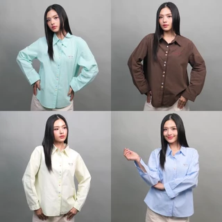 GRACE & CO. เสื้อเชิ๊ตแขนยาวกระดุม Candy ผ้าคอตตอนฟอกนุ่ม