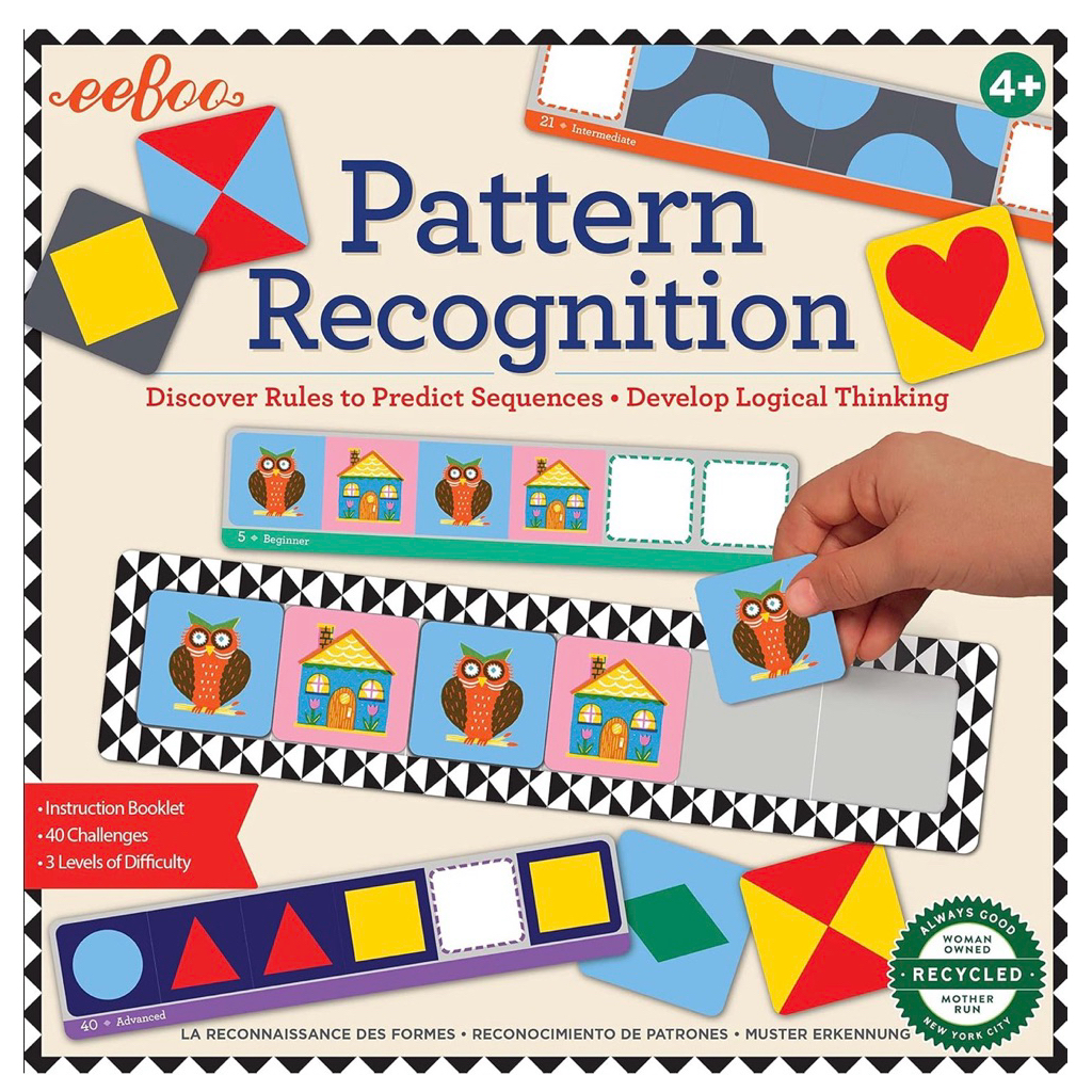 ของแท้ eeBoo: Pattern Recognition บอร์ดเกมฝึกทักษะการแยกแยะและต่ออนุกรมภาพ เสริมสร้าง Logic ตรรกะควา