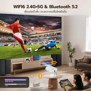 Cheerlux 1080P C10N 800ANSI โปรเจคเตอร์ HD Whale OS Android 13 Netflix รองรับการแชร์หน้าจอมือถือ Projector ประกัน 1