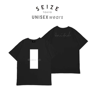 [ลดโหดครึ่งปี] SEIZE TOKYO เสื้อยืดแขนสั้น ลายสตรีทอาร์ต Black & White Cotton 100% ผ้านุ่ม ใส่สบาย Unisex