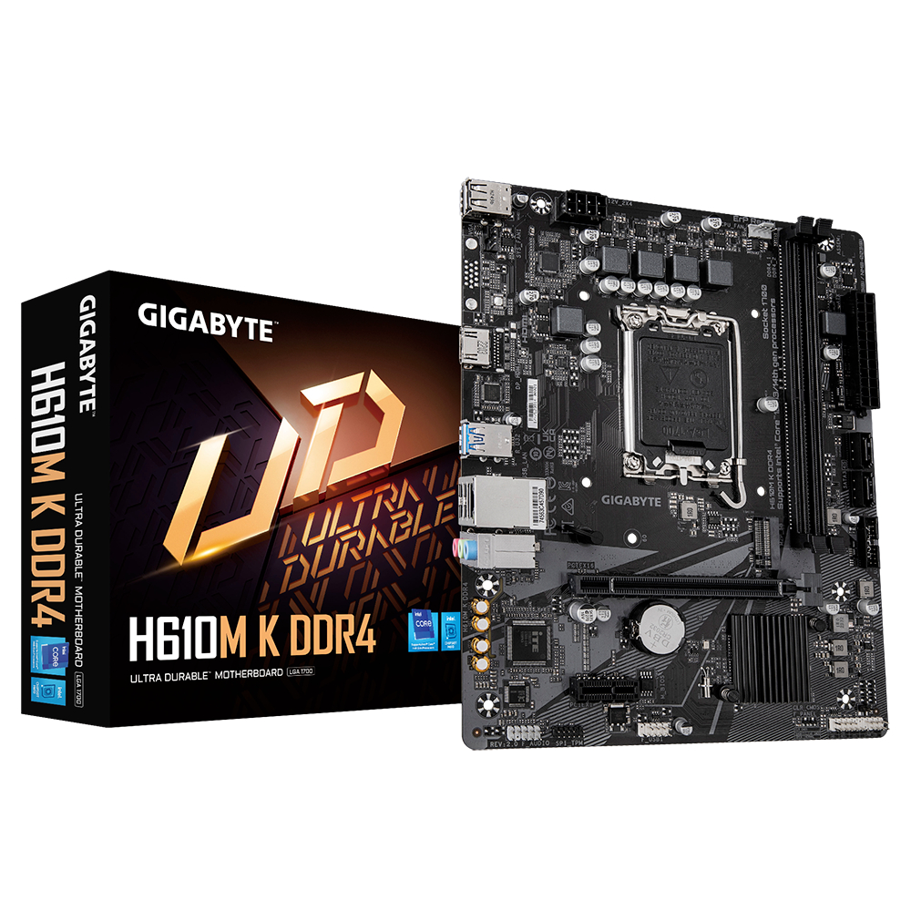 GIGABYTE H610M K DDR4 LGA1700 V.2 (3Y) CR4-001189
