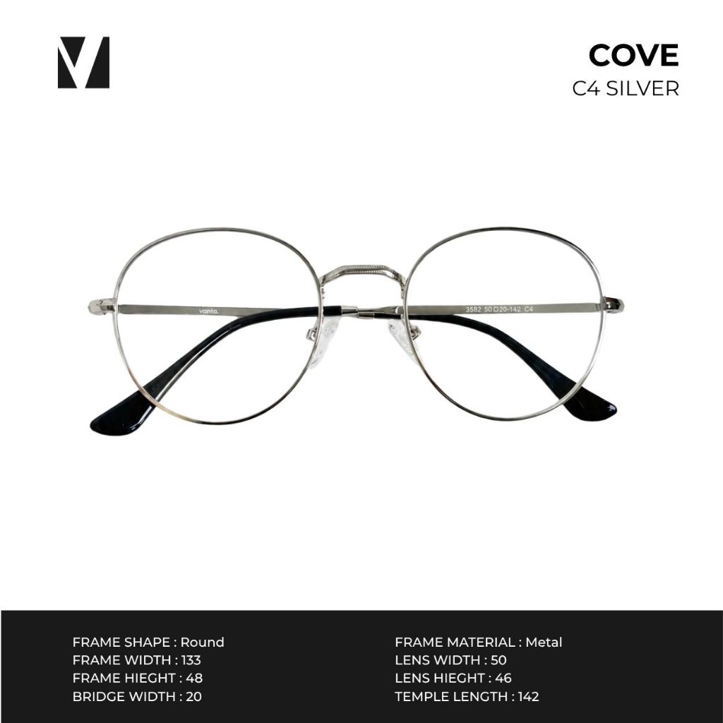 vanta. إطار نظارة معدني دائري COVE — صورة 6