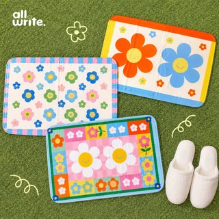 allwrite พรมเช็ดเท้า น่ารักๆ เนื้อนุ่มนิ่ม ซับน้ำได้ดี แห้งเร็ว กันลื่น