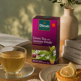 Dilmah ชาซอง ชาเขียว กลิ่นมะลิ | Jasmine Green Tea 1.5g x 20Tbags (80372)