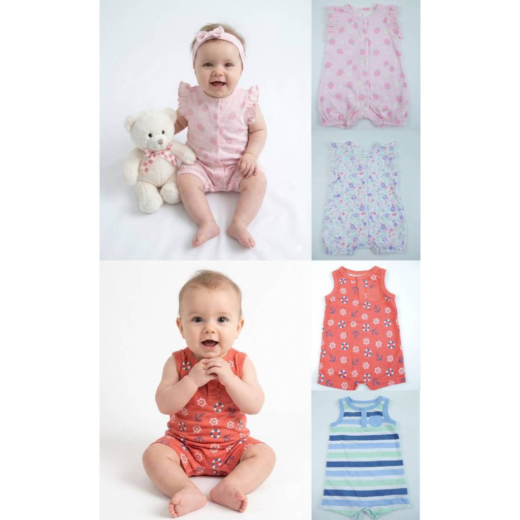 Romper-ชุดเด็กผู้หญิง/ผู้ชาย ชุดบอดี้สูทรอมเปอร์-ชุดเด็กทารก แบรนด์แท้ มือ1 ราคาถูก