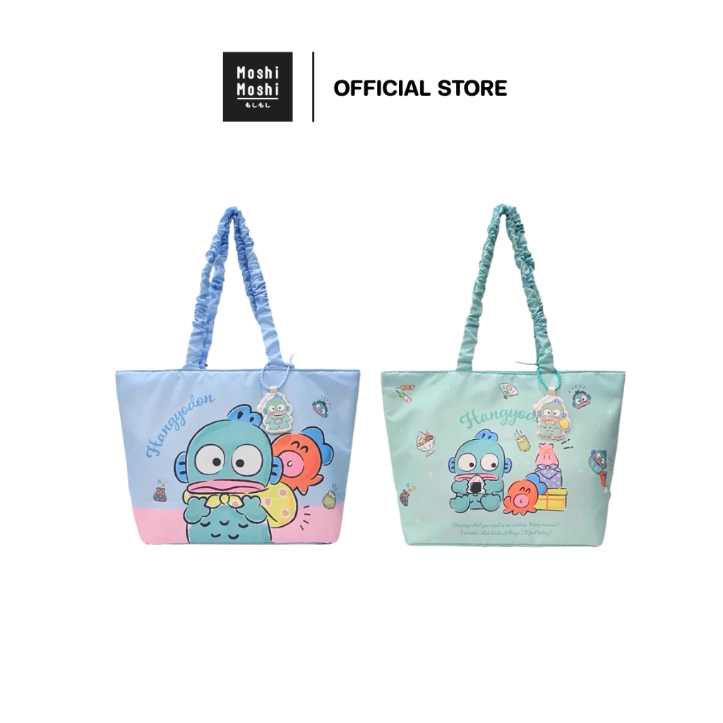 Moshi Moshi กระเป๋าช้อปปิ้ง ลาย Hangyodon ลิขสิทธิ์แท้จากค่าย Sanrio กระเป๋าอเนกประสงค์ รุ่น 6100007305-7306