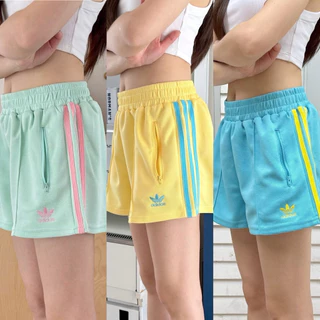 ADS short pant กางเกงขาสั้น รุ่นใหม่ ลาย polkadot ชนช็อป ทรงสวยมาก ดีเทลแต่งแถบข้าง มีกระเป๋า