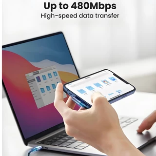 Ugreen PD20W สายเคเบิลไนล่อนถัก มุมขวา 90 องศา MFI USB-C สําหรับ iPhone 13 12 11 8 Pro Max