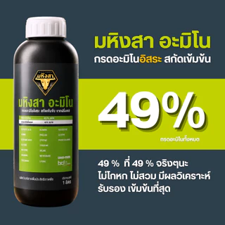 มหิงสา อะมิโนพืช กรดอะมิโนอิสระ สกัดเข้มข้น 49% ส่งเสริมให้พืชดูดซึมอาหารได้ดี ทำให้พืชเจริญเติบโตดี