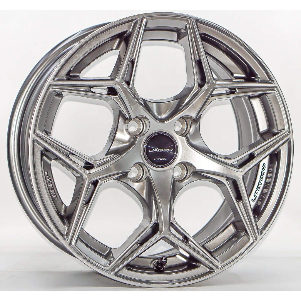 ล้อแม็ก Lenso Jager Blaze Litetech Flowforming ขอบ15นิ้ว กว้าง7นิ้ว 4รู100 Offset35 สีไฮเปอร์แบล็ค