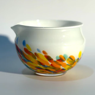 Hanabi matcha handmade bowl, ชามแก้วมัทฉะ Hanabi