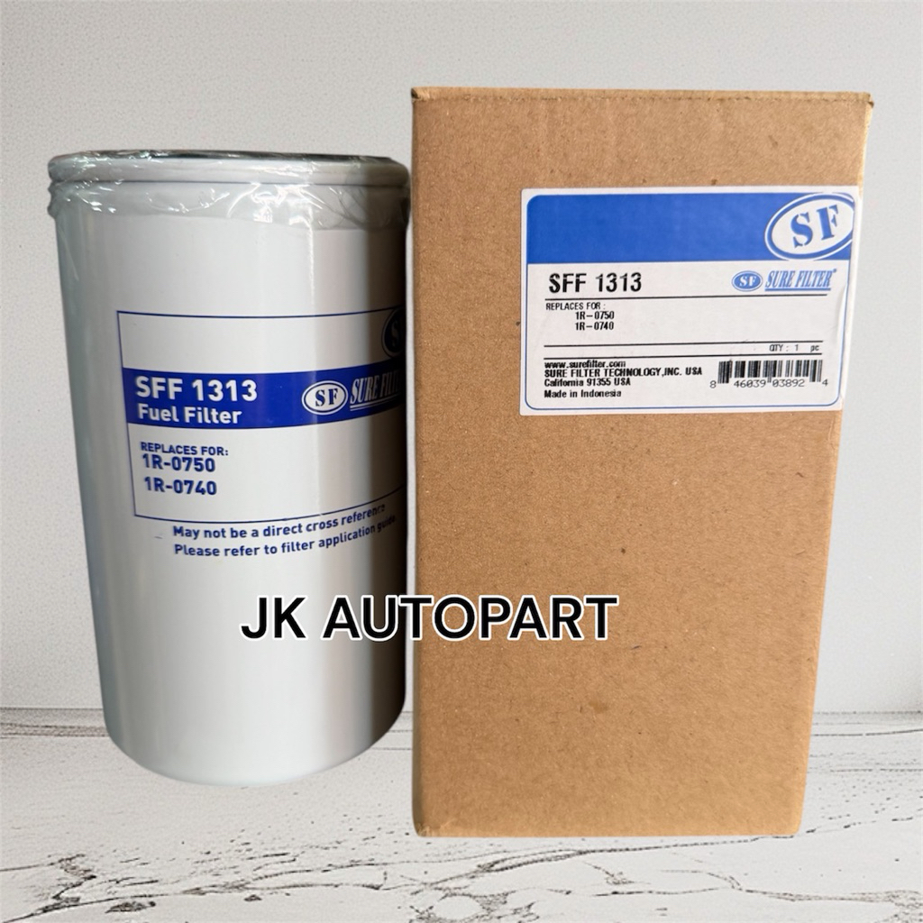 SURE FILTER ไส้กรองโซล่า SFF-1313 รหัส 1R-0750  / P55-1313) (Spin-on) รองประสิทธิภาพสูง Caterpillar/