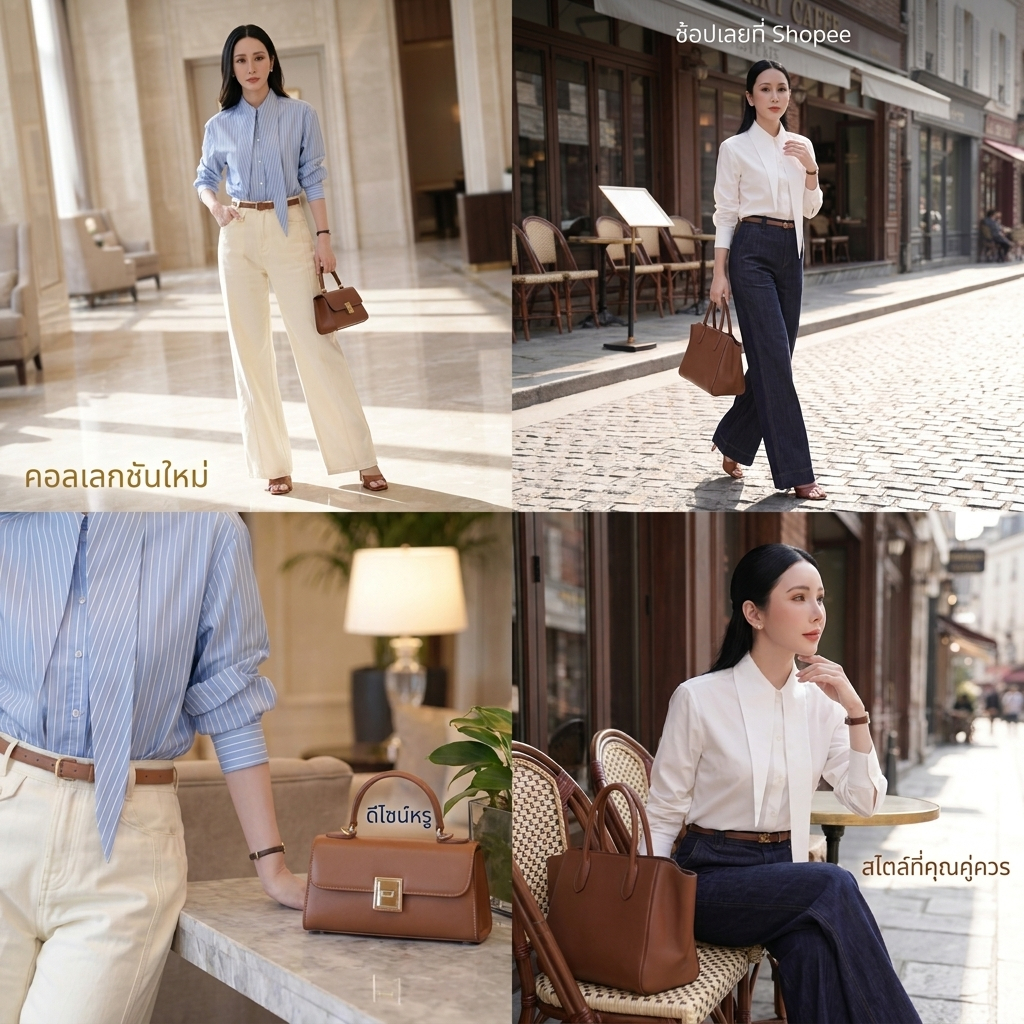 CT333 เสื้อเชิ้ตสไตล์เกาหลี เรียบหรูดูแพง(เฉพาะเสื้อ)