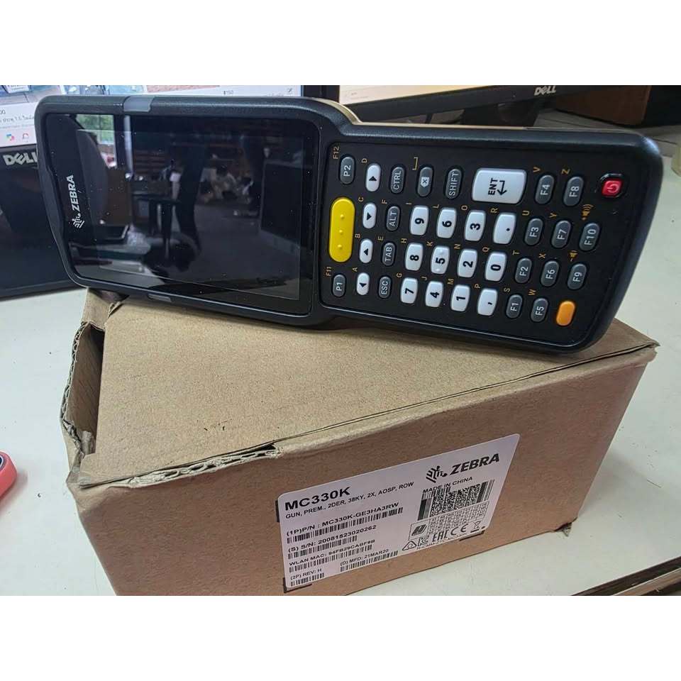 Zebra Motorola MC330K-GI4HA3RW บาร์โค้ดเคลื่อนที่คอมพิวเตอร์ สภาพดี
