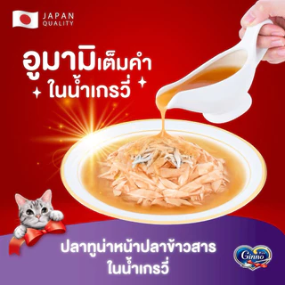 [โหล 12ซอง] Ginno กินโนะ อาหารเปียกแมว เกรดพรีเมียม แบรนด์ ญี่ปุ่น 12 ซอง