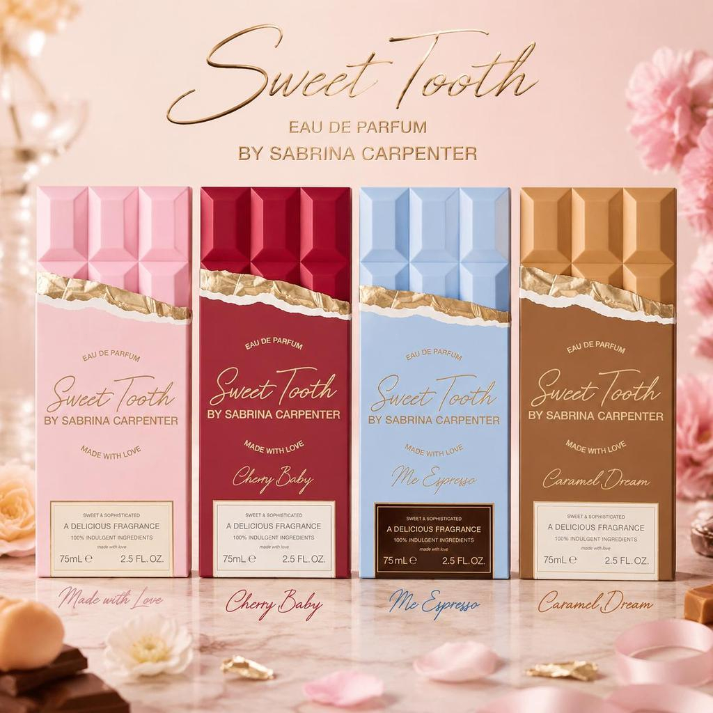 Sabrina Carpenter Sweet Tooth 75ml Perfume - Choose from 4 Gourmand Scents for Women
