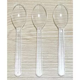 ช้อนไอศกรีม 10 แพ็ค (500 ชิ้น) ช้อนรีน่าใส ช้อนพลาสติก