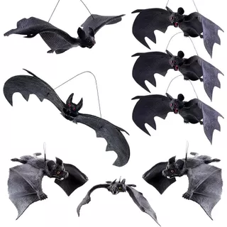 ค้างคาวปลอม ค้างคาวยาง ตกแต่ง ปาร์ตี้ ฮาโลวีน บ้านผีสิง Fake Rubber Bat Halloween Party Decorations Ghost Haunted House