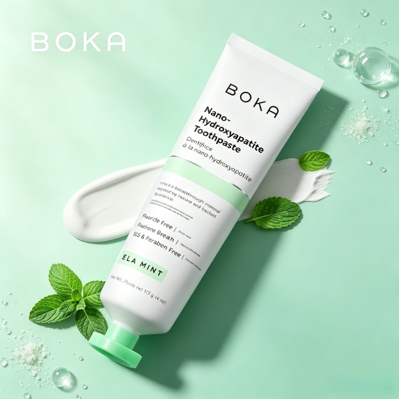Boka ยาสีฟันปราศจากฟลูออไรด์ นาโนไฮดรอกซีอะพาไทต์ ปลอบประโลมฟันเสียว กลิ่นมิ้นต์อีลา สำหรับผู้ใหญ่ 4oz