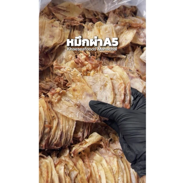 หมึกผ่าA5 เนื้อหวาน ไม่เค็ม นน 500 กรัม ราคาพิเศษ #แม่แขทะเลแห้ง /จัดส่ง A5 ครึ่งโล/