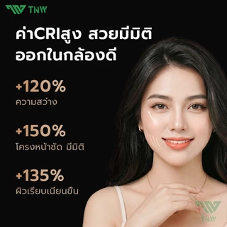 TNW DX35 ไฟสตูดิโอ ไฟไลฟ์สด ไฟสตูดิโอ+โครงยึด ปรับได้3สี 3500K-8500K ไฟถ่ายภาพ ไฟต่อเนื่อง ไลฟ์ดี ถ่ายรูปสวย