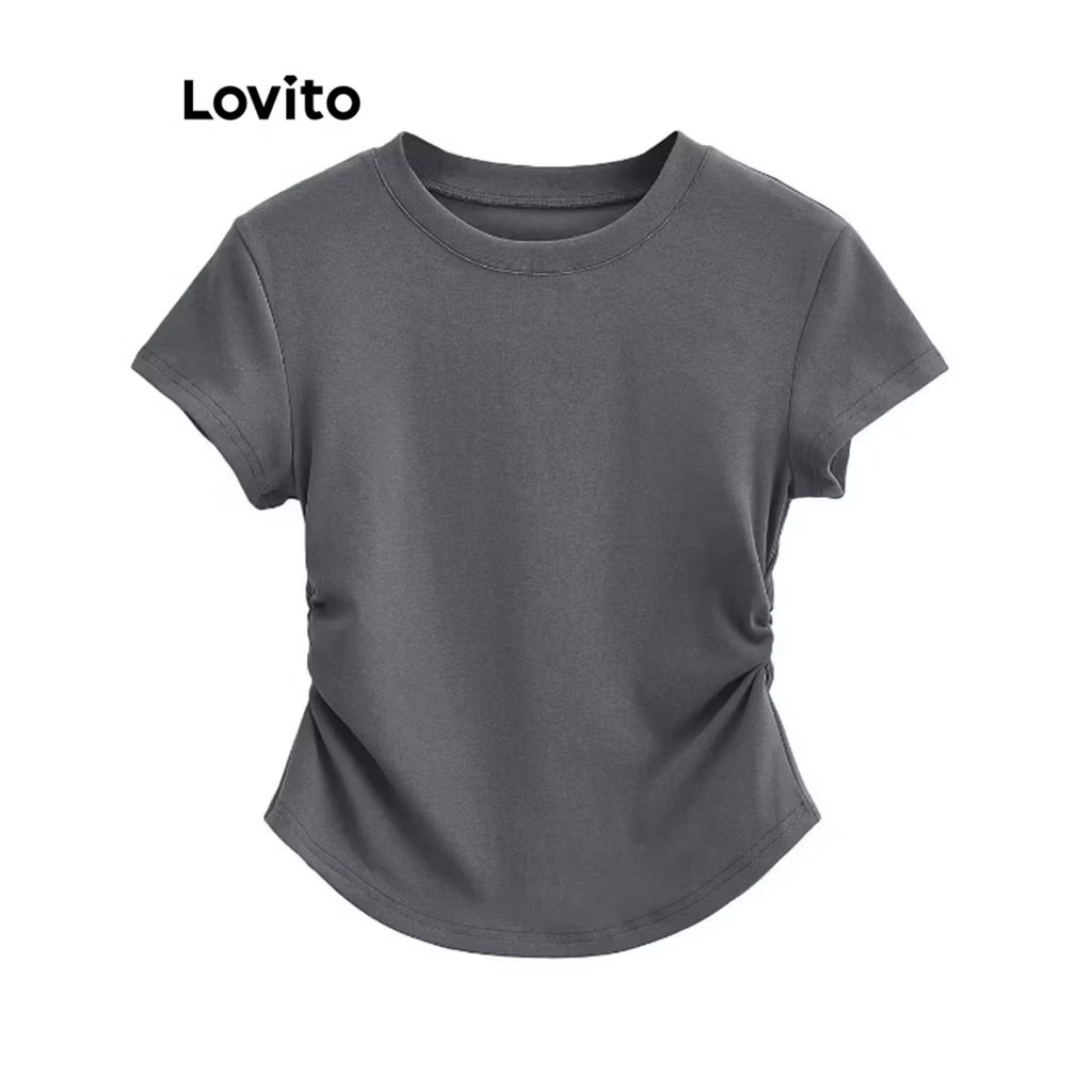 (Used) LOVITO: เสื้อยืดรัดรูปผู้หญิง (M)