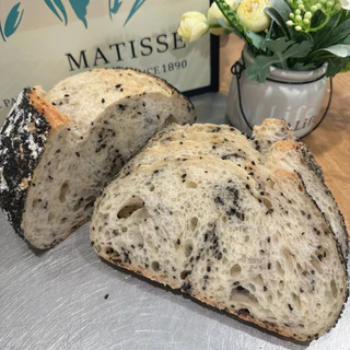 Sourdough ขนมปังซาวโดว์ ยีสต์ธรรมชาติ100% เปรี้ยวละมุน หลังอบ590g