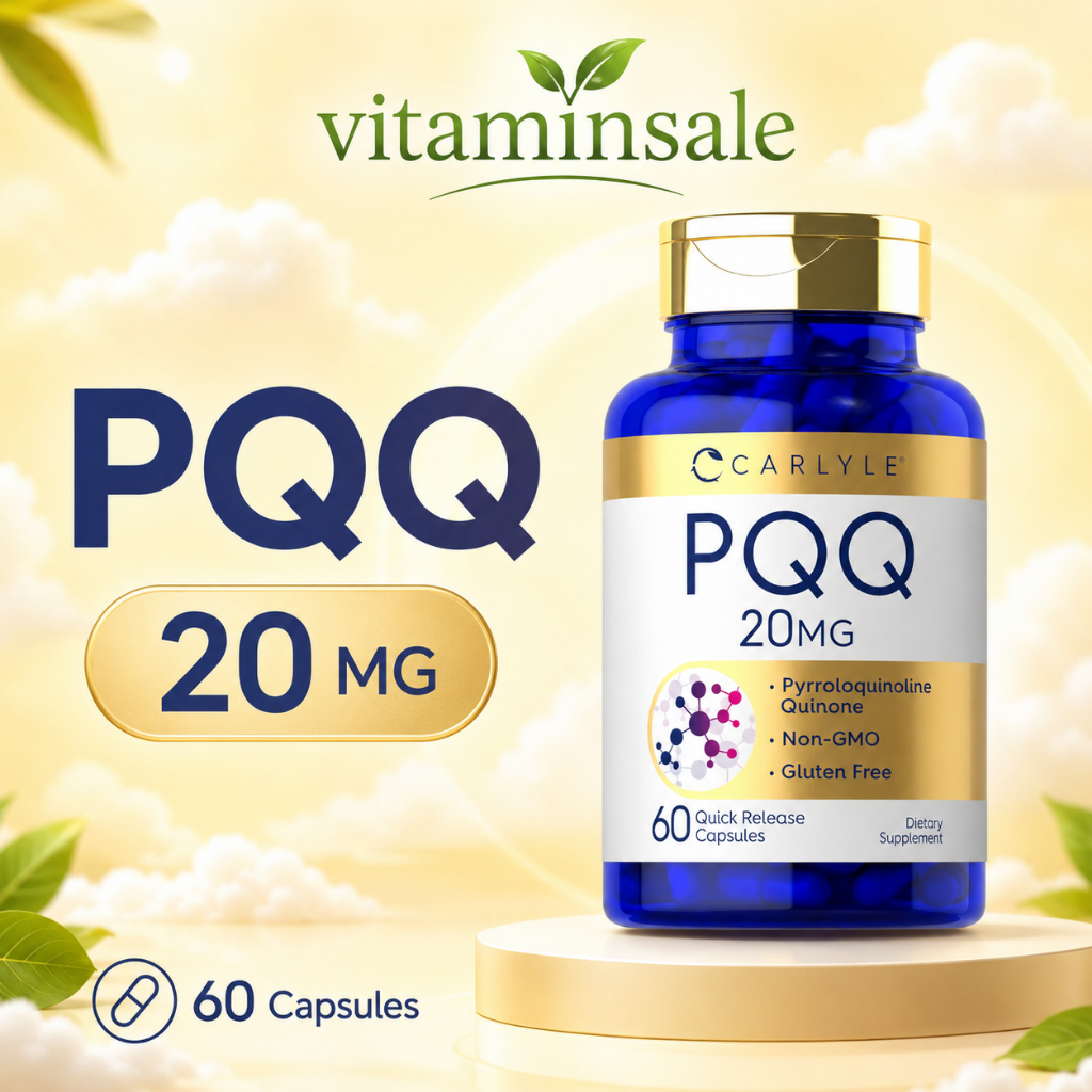 Carlyle PQQ 20 mg 60 Capsules วิตามินนำเข้าเสริมสุขภาพจาก USA
