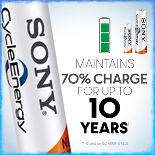 SONY ถ่านชาร์จ แบตเตอรี่ AA 4600 mAh /AAA 4300 mAh NIMH Rechargeable Battery 1.2v แบตเตอรี่ sony aa