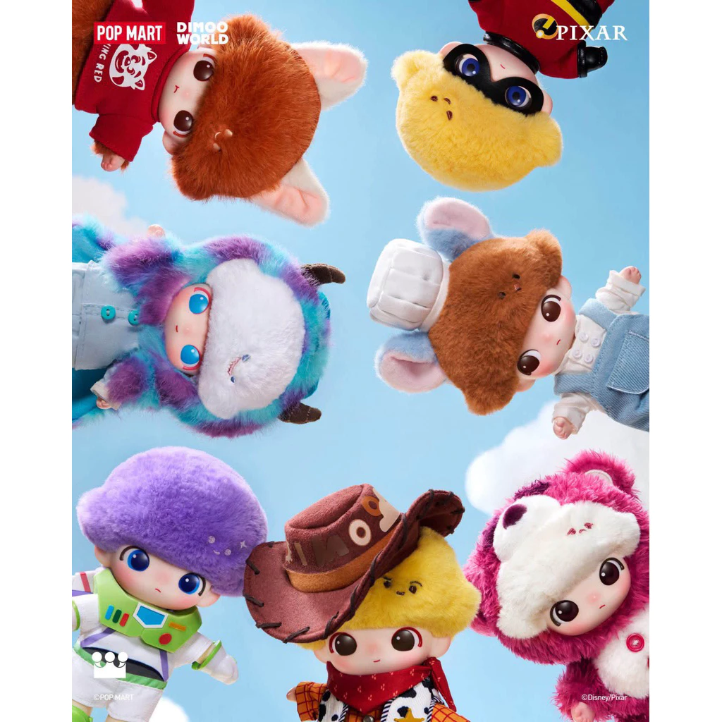 (🇹🇭พร้อมส่ง ในไทย) DIMOO WORLD x PIXAR Series เช็คการ์ด (พวงกุญแจห้อยกระเป๋า)