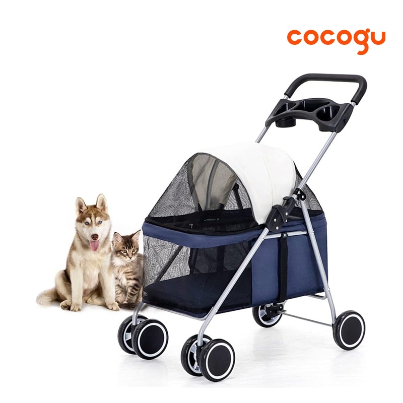 COCOGU Pet Trolley รถเข็นสัตว์เลี้ยง พับเก็บได้ รับน้ำหนัก 15-20kg รุ่น DTC-807