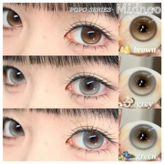 【ผ่าน FDA!!1คู่ลด20฿ 2คู่ลด40฿】Midroo รุ่นพิเศษ คอนแทคเลนส์บิ๊กอาย ฟิวลูกครึ่ง เลนส์ค่าสายตาสั้น PoPo รายเดือนคอนแทคเลน
