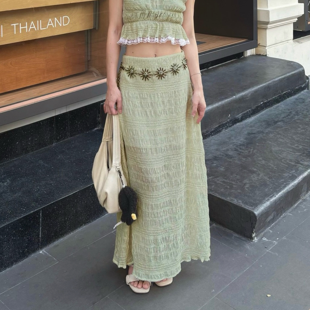 NEW IN✨ Shatamps Willow Skirt กระโปรงยาวผ้านุ่ม มีซับใน