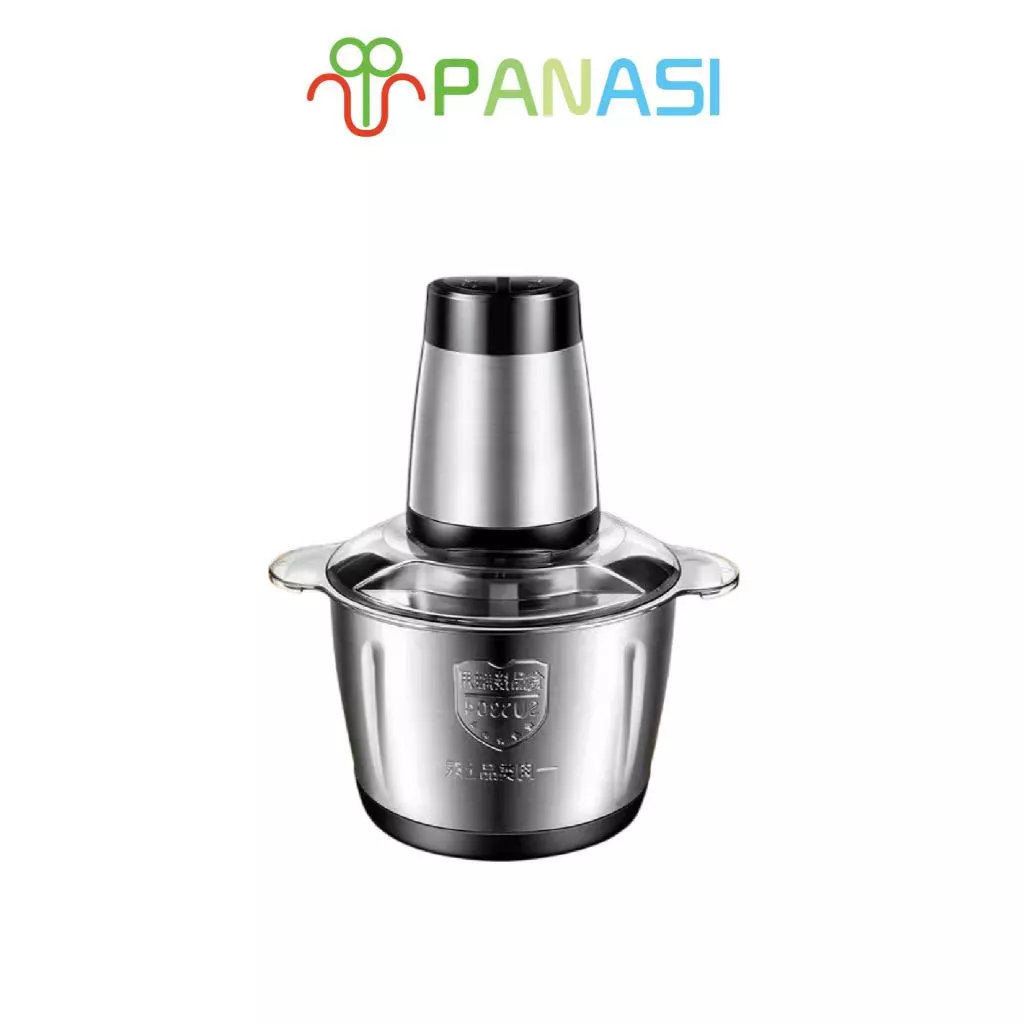 Panasi เครื่องผสมอาหาร ไฟฟ้า 4ใบมีด 2ลิตร เครื่องบดสับอาหาร ปั่นพริก ปั่นอเนกประสงค์ NO:YZ61