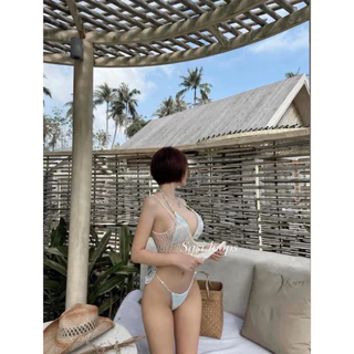 บิกินี่เซ็ต ถักไหมพรม 2ชิ้น | Bikini Knitting 👙(พร้อมส่ง)