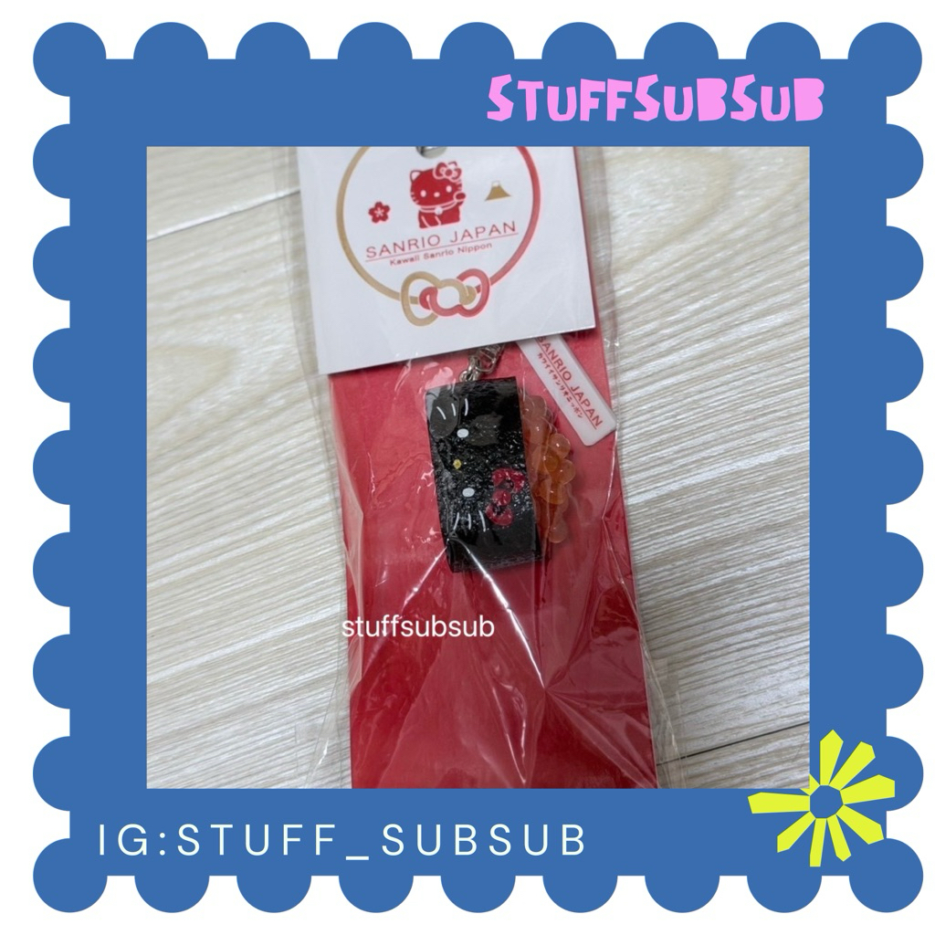 พร้อมส่ง/ของแท้ พวงกุญแจ Limited Hello Kitty sushi ikura น่ารักมากก