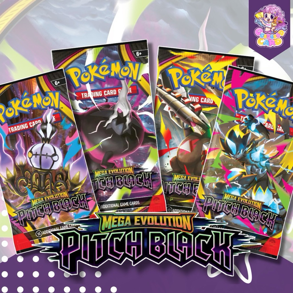 [ พร้อมส่ง ] Loose pack การ์ดเกมส์โปเกม่อน ภาษาอังกฤษ รุ่น Pitch Black (ของแท้100%)